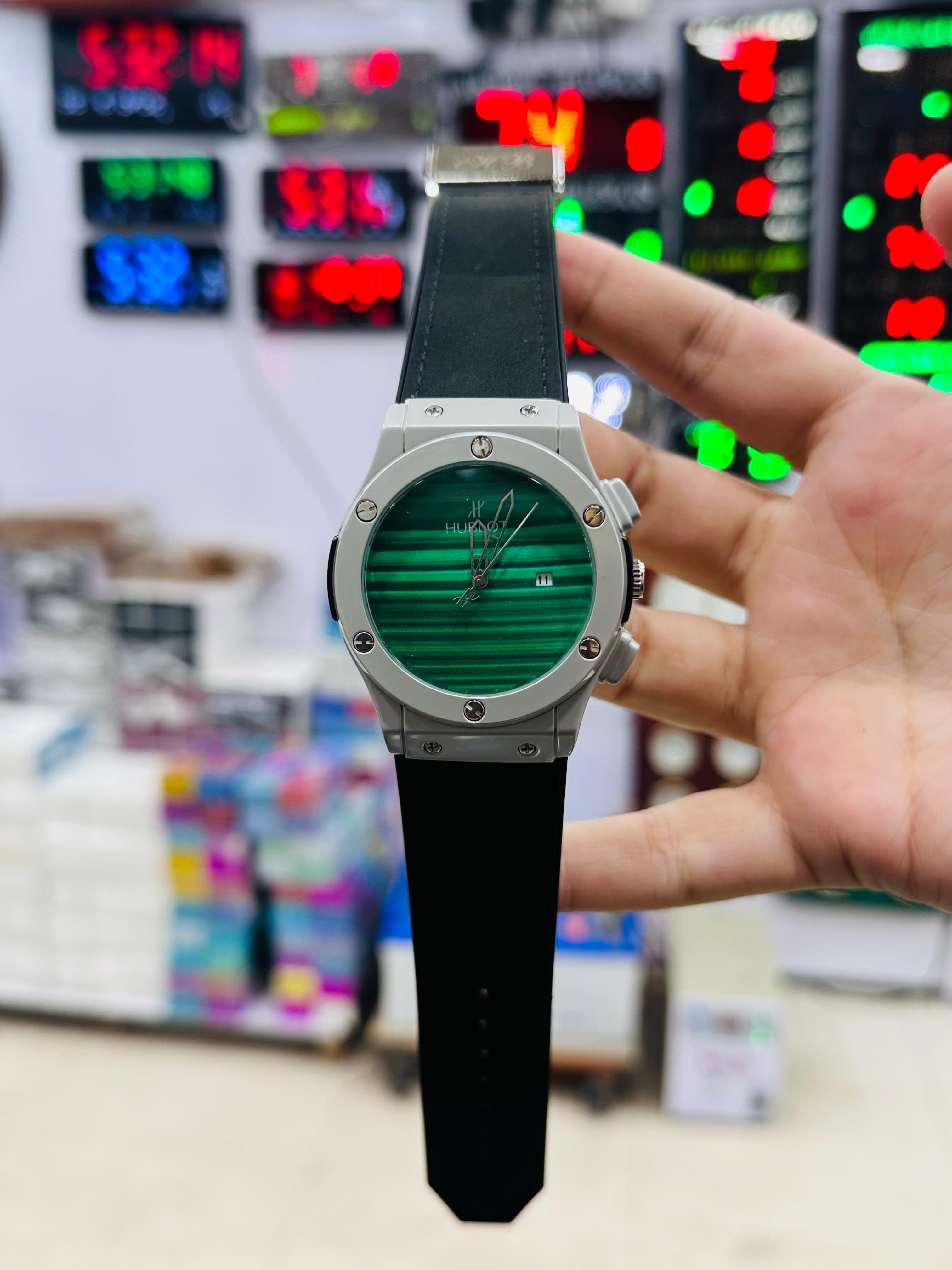 Cobra Hoblot Black Silver Big Bang Branded Watch