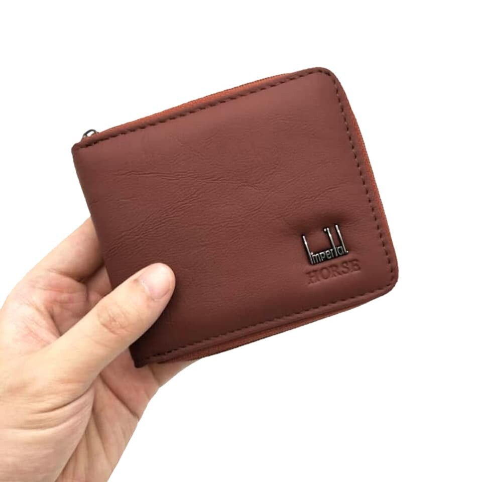 Imperial Horse Genuine Leather Wallet with Zipper