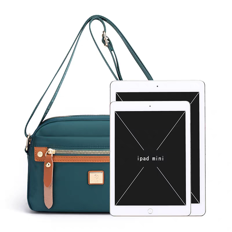 Women's Fashion Shoulder Bag Oxford Metail Handbag for female Messenger Cross Body Bag Purse Multifunction Multi-layer Handbag
