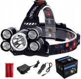 5 Light Led Headlamp Hunting Camping Emergency Headlight