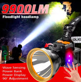 Rechargeable headlight Powerful lithium Battery Flashlight Strong Light Head light LED head-mounted fishing Lamp Waterproof Outdoor