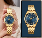 Dinar Brand Luxury ladies Stainless steel New Fashion Watch Waterproof