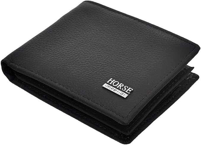 Imperial Horse Men's Genuine Leather Multi Fold Wallet With Gift Box 089