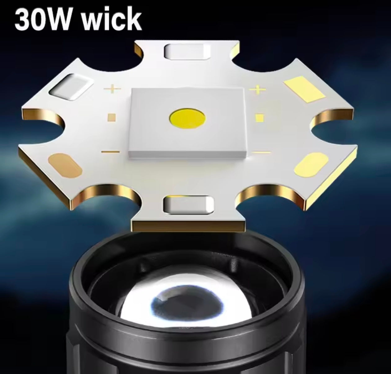 Double Side Flashlight Side Light Super Bright Long Shooting Tail with Strong Magnet