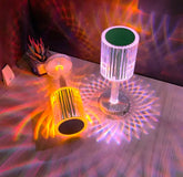 LED Night Light Crystal Lamp Projection Light USB Charging