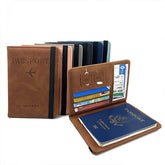 Passport wallet RFID Blocking Leather Card Case Passport Holder