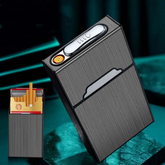 Portable Cigarette Lighter Case with Tungsten Wire USB Charging