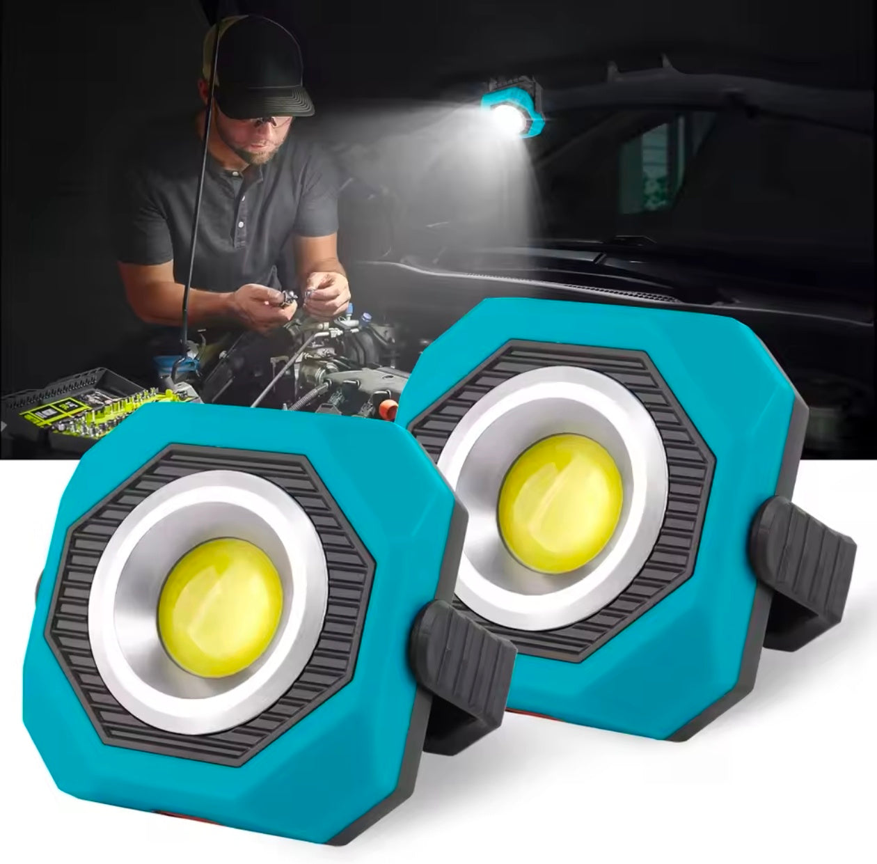400 W Solar And USB Rechargeable Light 4 Working Modes