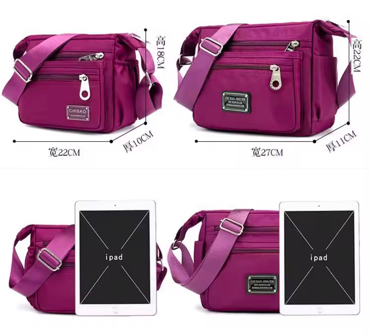 Ladies Messenger Travel Oxford Shoulder hand bag