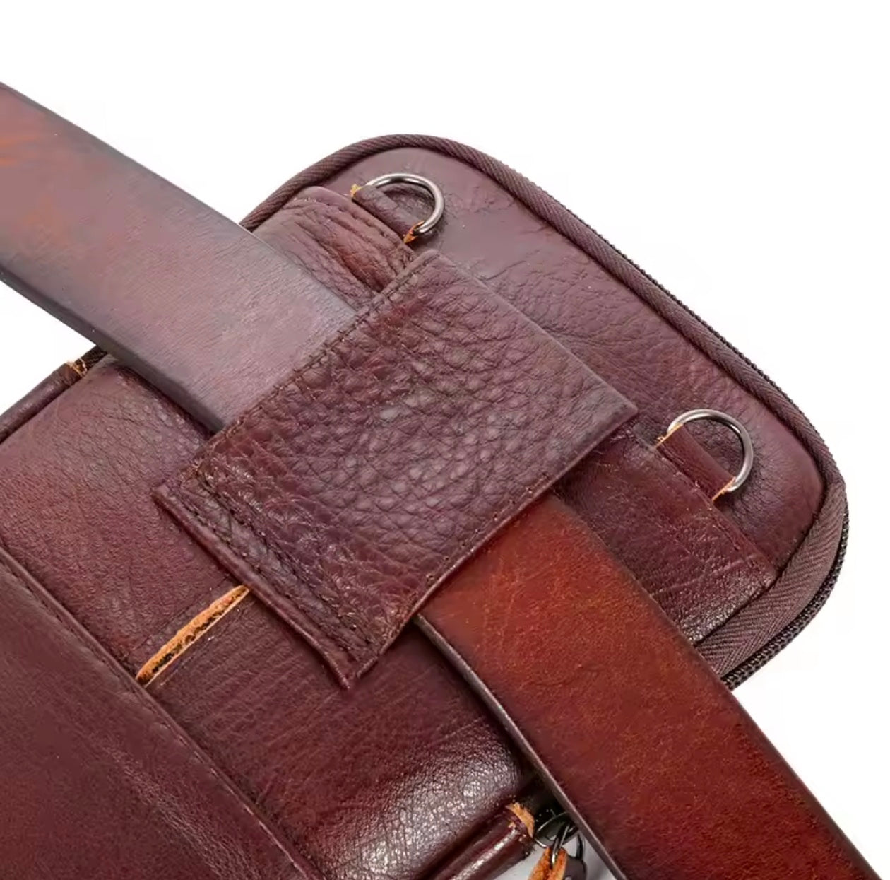 LEATHER Vintage Belt Crossbody Fanny bag