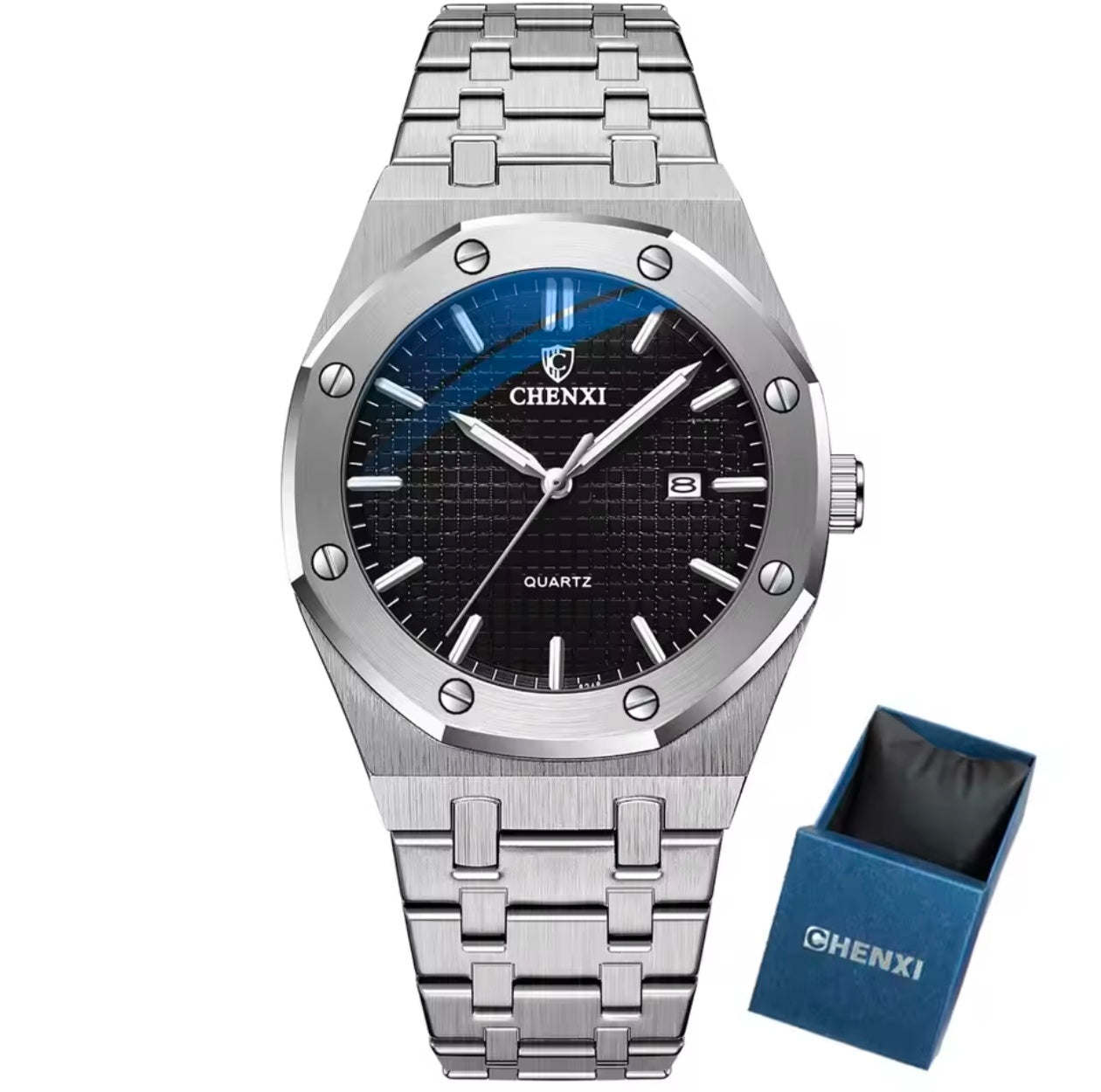 Luminous Stainless Steel Waterproof Men Watch