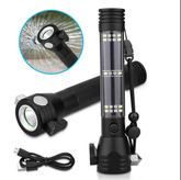 Flash light Solar Powered Waterproof USB Rechargeable torch, Torch Price in Pakistan