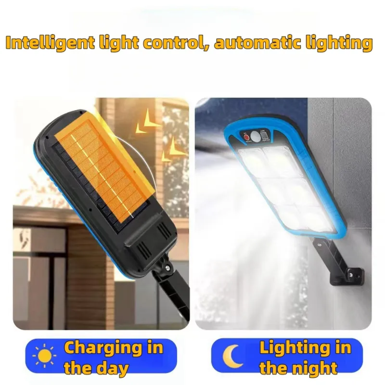 LED Solar Street Light Motion Sensor Garden wall light IP65 Waterproof