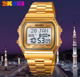 SKMEI Muslim Prayer Qibla Hijri Islamic Digital Waterproof Wrist Watch