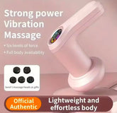 Full Body Slimming and Massage Device with 5 Interchangeable Heads for Deep Muscle Relaxation Fat Reduction and Body Sculpting