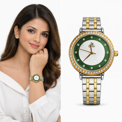 Dinar Ladies Dimond Stainless steel fashion watch