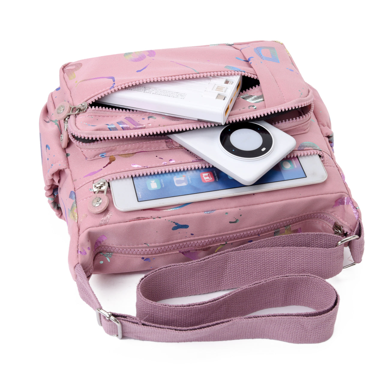 Multi Pocket Women Handbag High Quality Nylon Female Shoulder Bag