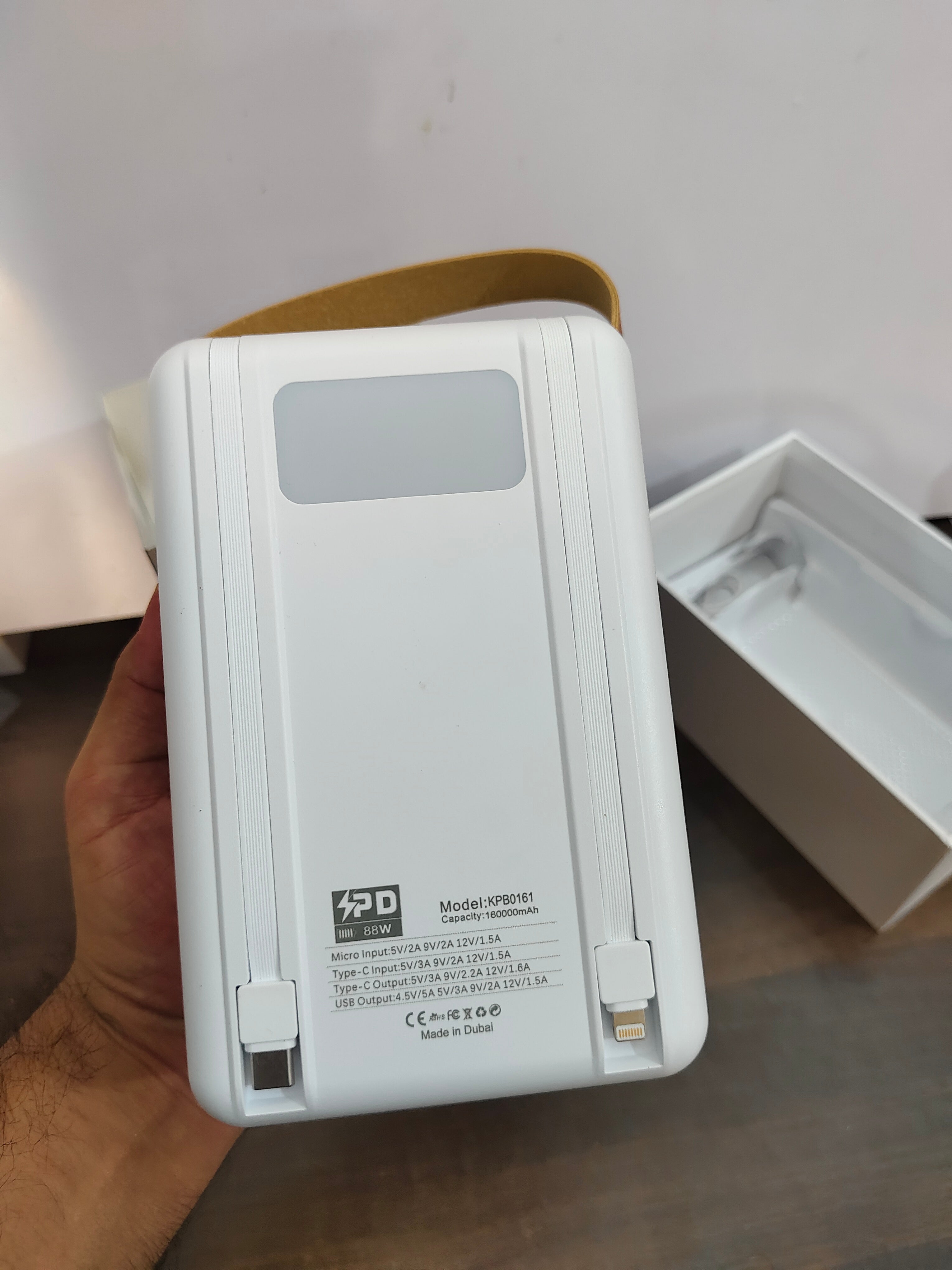 120W 160000mAh Fast Charging Transparent Power Bank