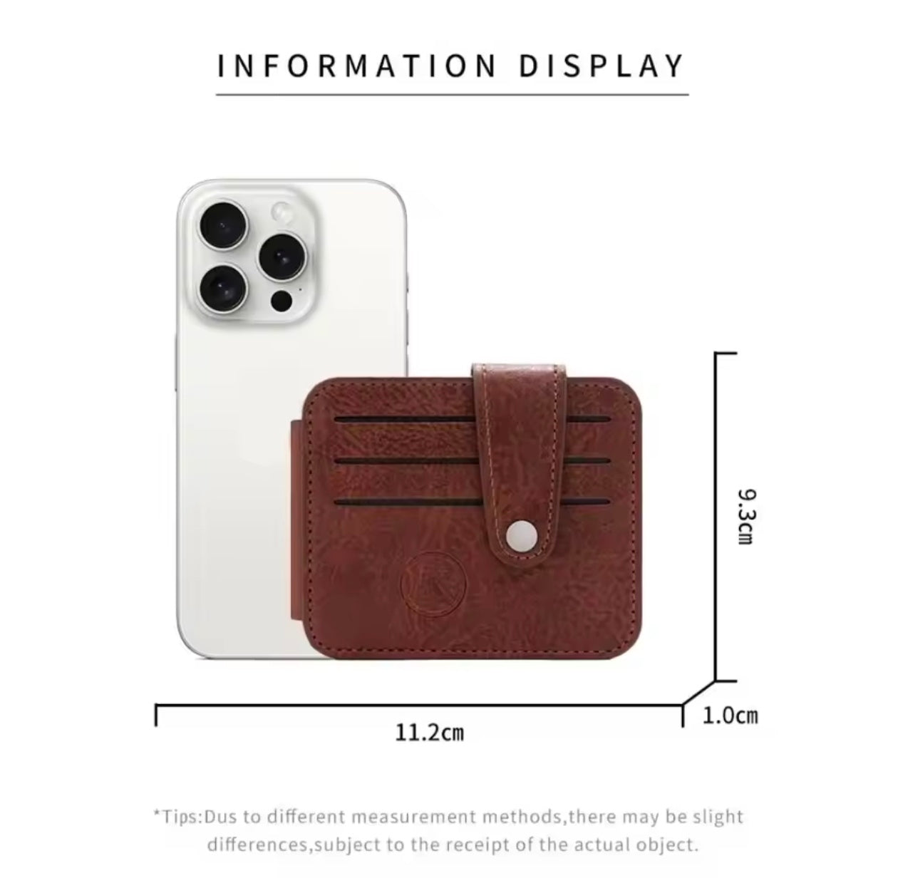 Baellery Ultra-thin Coin Purse Mini PU Leather Card Holder & Wallet