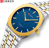 CURREN Ultra-Thin Business Stainless Steel Quartz Watch