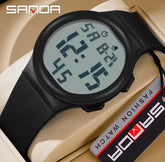 Creative Astronaut LED Digital Watch For Men Women Alarm Sport Waterproof Luminous Watch