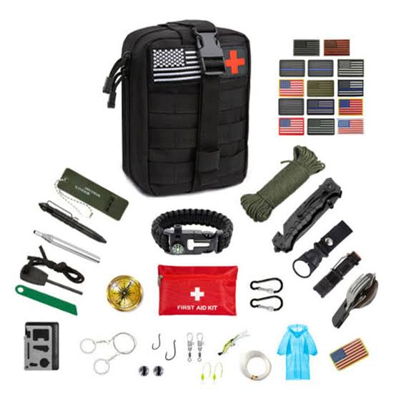 Molle TACTICAL bag with Kit Camping Kit tourist