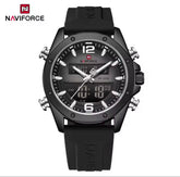 NAVIFORCE Quartz LCD Dual Display Watch with Silicone Strap 3ATM Waterproof