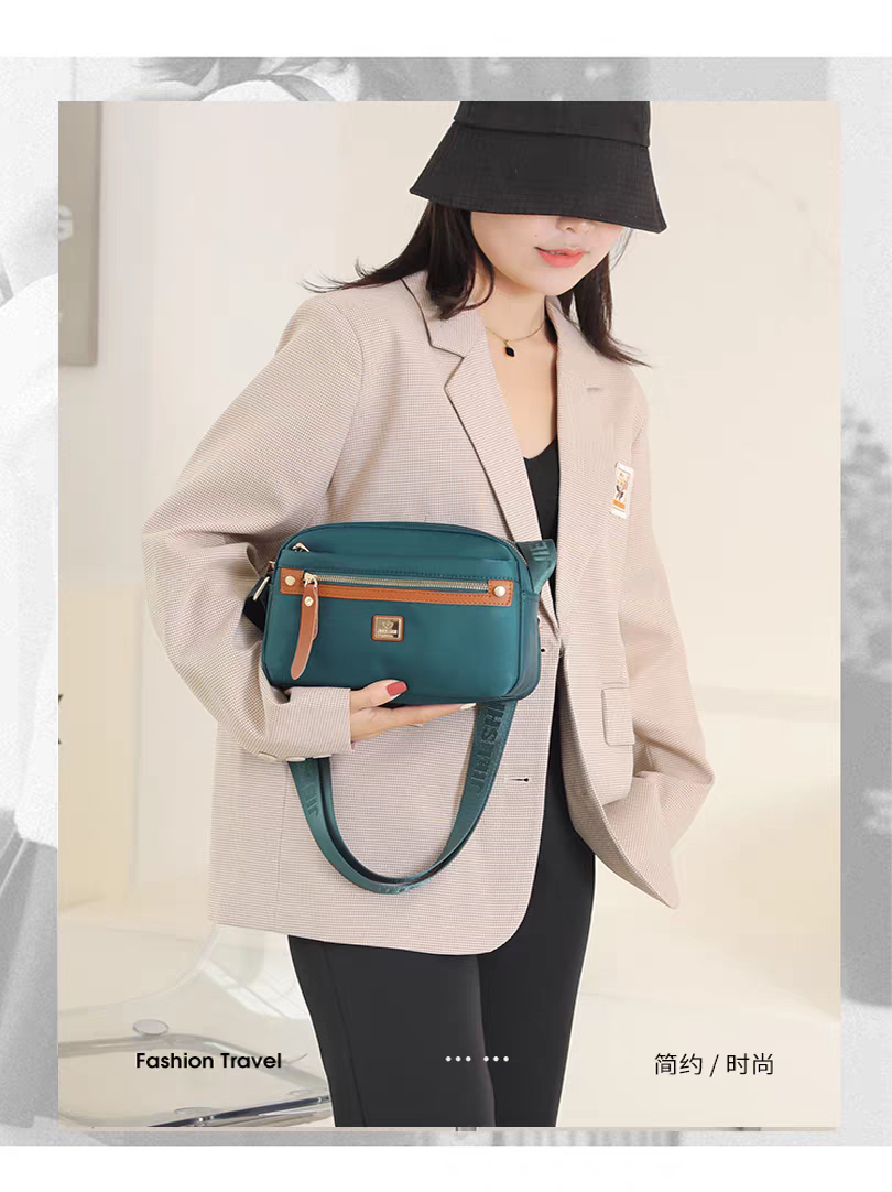 Women's Fashion Shoulder Bag Oxford Metail Handbag for female Messenger Cross Body Bag Purse Multifunction Multi-layer Handbag