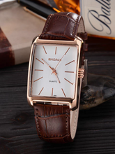 Wwoor Elegant style Quartz Watch Leather Strap