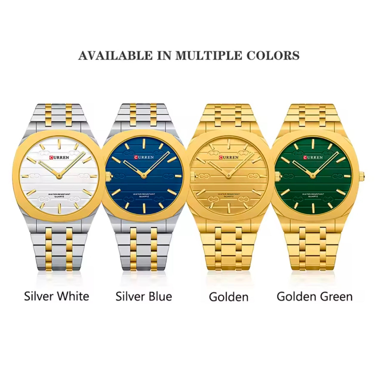 CURREN Ultra-Thin Business Stainless Steel Quartz Watch