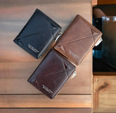 Balisi short Zip Wallet, PU Leather Short pocket Wallet