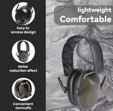 Anti-Noise Ear Plugs Tactical Hunting Folding Ear Defenders Ear Protector Ear Muff