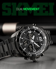 Skmei 1649 Dual Time Sports watch Chrono alam clock