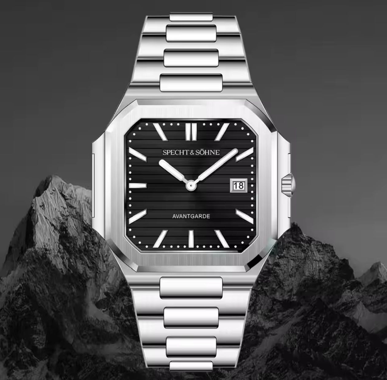 POWER Ultrathin Cubic Watch Quartz Wristwatch Luminous Waterproof