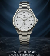 Arabic Luxury Stainless steel 38mm Men's Wrist Watch Waterproof