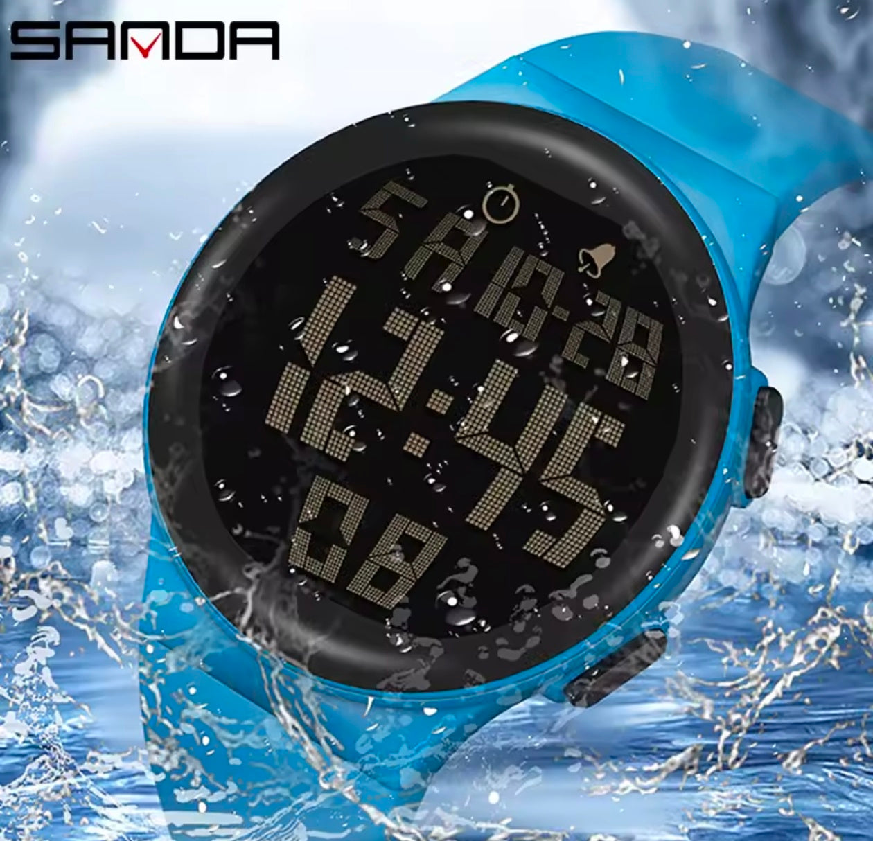 Creative Astronaut LED Digital Watch For Men Women Alarm Sport Waterproof Luminous Watch