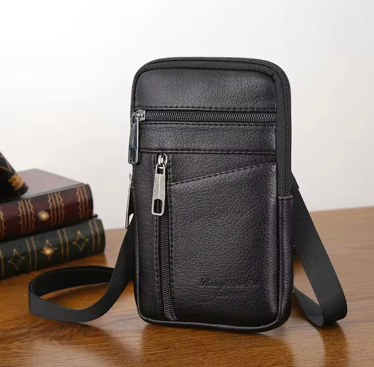 LEATHER Vintage Belt Crossbody Fanny bag