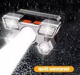 5 LED Strong Headlight Super Bright Head Mounted Flashlight Usb Rechargeable Built-in Battery Outdoor Rechargeable Night Fishing
