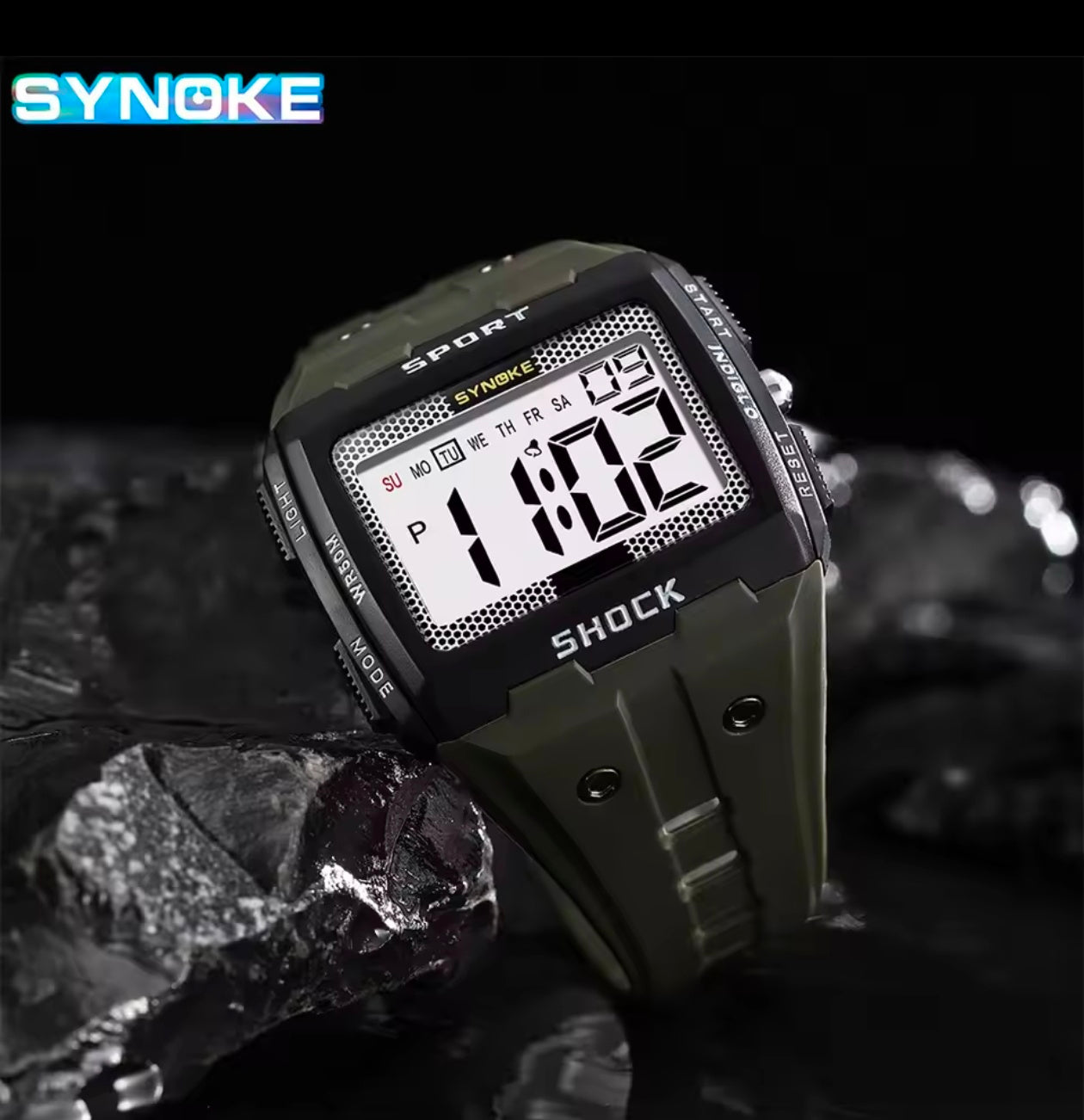 Royal Digital Waterproof Shock Resist Large Screen Outdoor Running Watch
