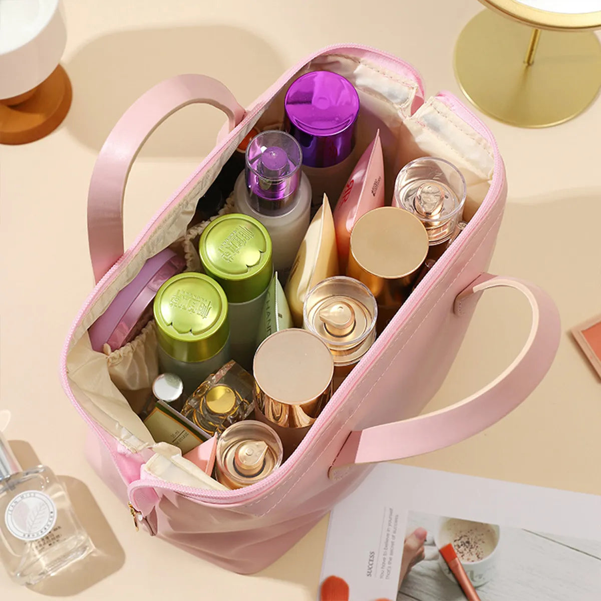 Women Multifunctional Handbags Pu Soft Leather Hand bag - Shoulder Carry bag