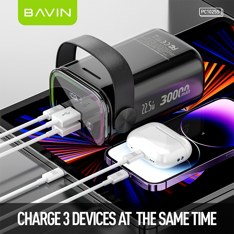 BAVIN 100W Heavy duty 30000mAh Fast Charging Power Bank