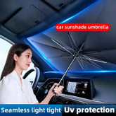 Car Sunshade Retractable Sunscreen Heat Insulation Front Windshield Umbrella