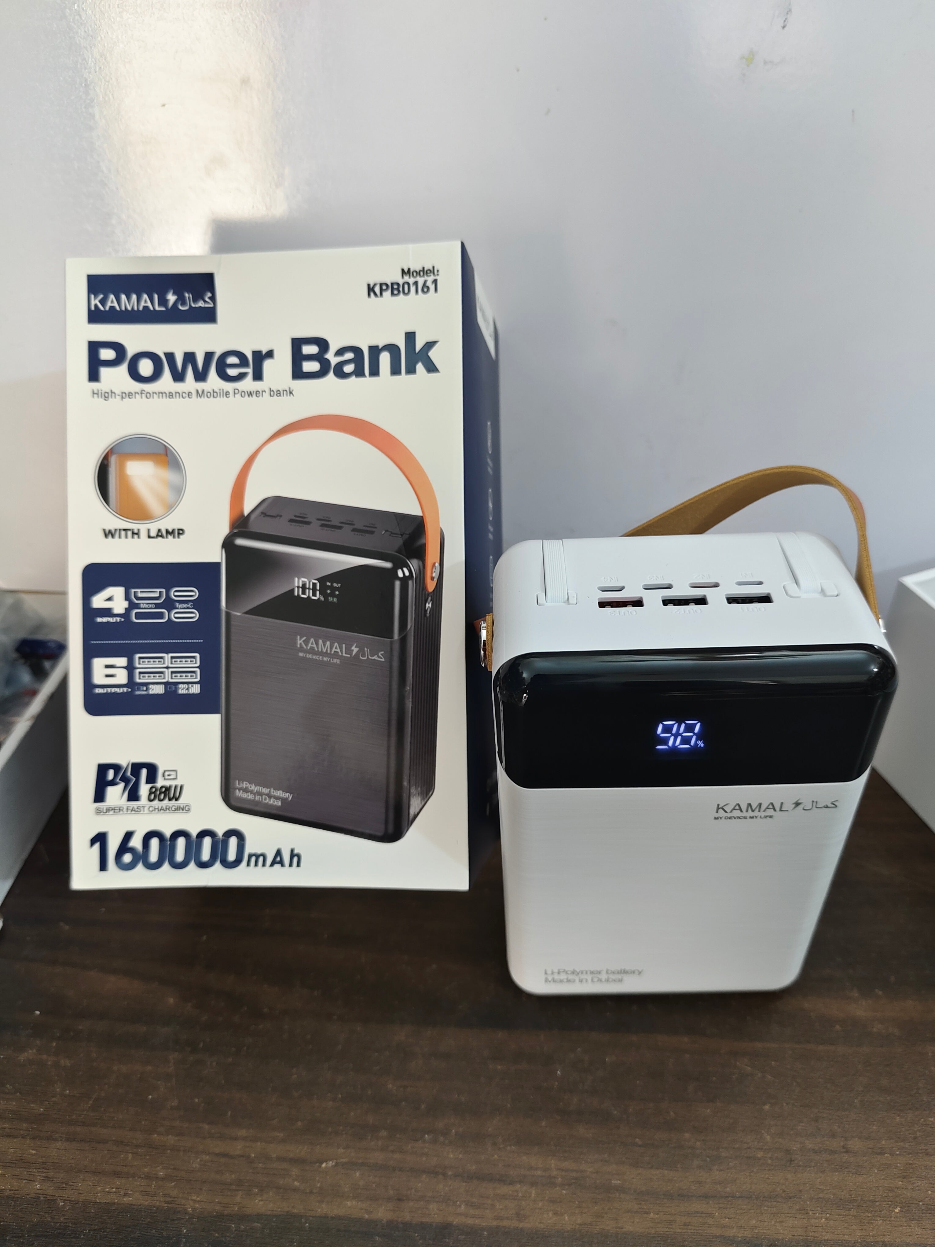 120W 160000mAh Fast Charging Transparent Power Bank