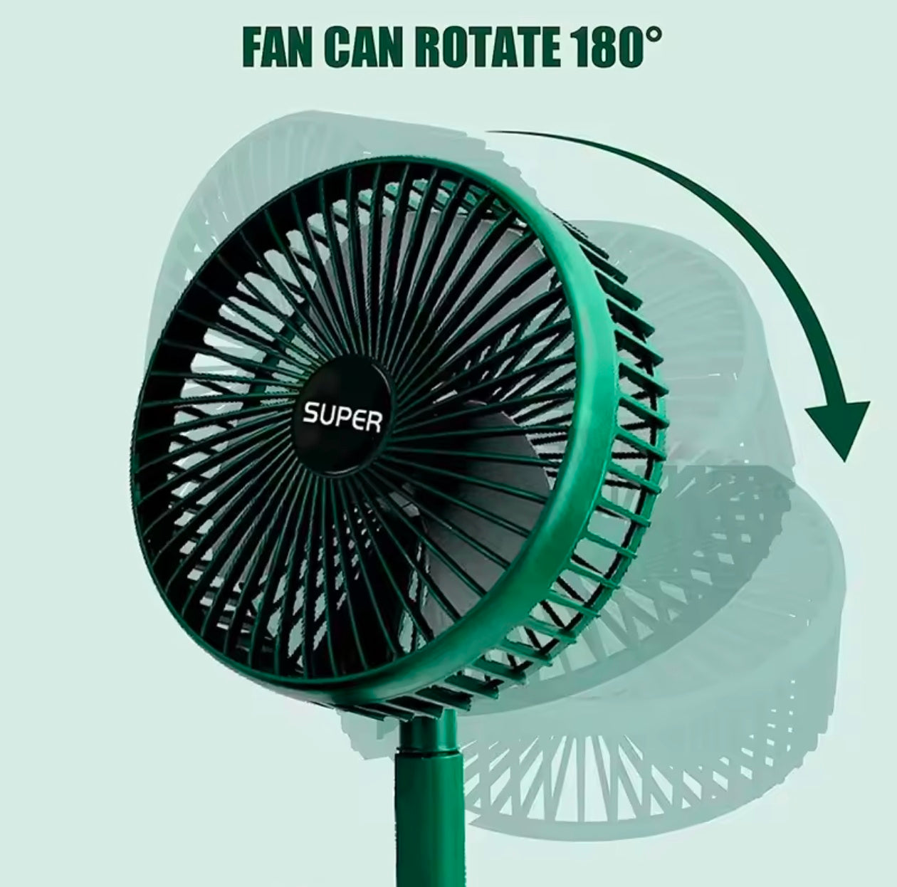 Double-Headed Portable Air Cooler 3 Speeds Rechargeable/USB Desk Air Cooler