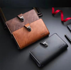 MBS PU Leather Long Zipper Business wallet & multi Card Holder