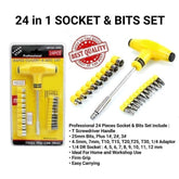 24 in 1 Professional Tools -T Shape Screwdriver
Set JL-1080 Batch Head Ratchet Pawl Socket
Spanner Hand Tools | 24pcs Multifunction
repair opening tool kit