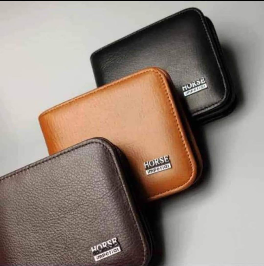Imperial Horse Men's Genuine Leather Multi Fold Wallet With Gift Box 089