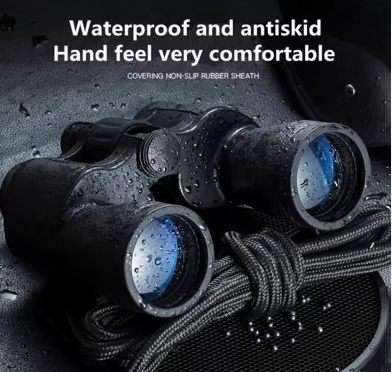 Russian Telescope 20X50 High-definition Low Light Level Night Vision Binoculars Anti-skid Binoculars With Compass