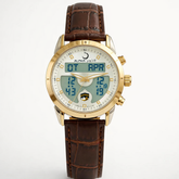 Alfajar Business Luxury Quartz Leather watch