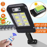 Solar Waterproof Automatic Street Light - 120-LEDs Bracket Street Light Solar Garden